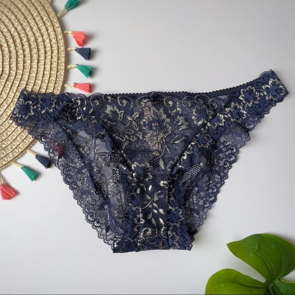 Victoria's Secret Dream Angels Allure Shine Cheekini Panty Ensign Large NEW - Picture 6 of 7